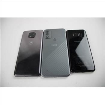 Wiko And More Cell Phone Lot,  3 Pieces, Sold For Parts