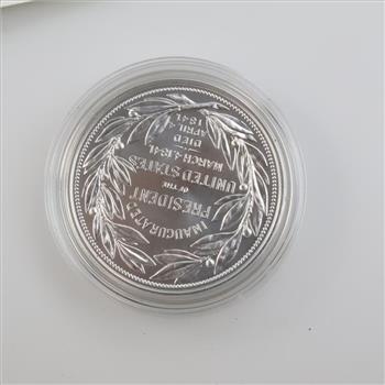 William H. Harrison Presidential Fine Silver Medal 1 Troy Oz/ With COA
