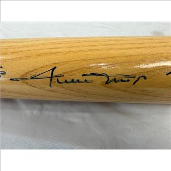 Willie Mays Autographed Baseball Bat With COA