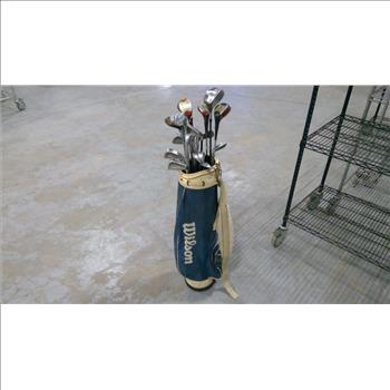Wilson Bag With Clubs, 17 Pieces