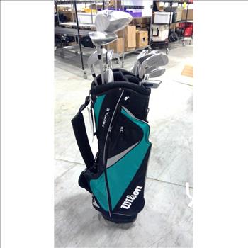 Wilson Bag With Womens Clubs, 12 Pieces