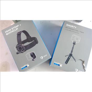 Windshield Car Charging Mount & Assorted GoPro Mounts, 6 Pieces