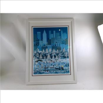 Winter Central Park Painting