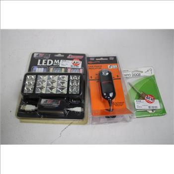 Wire & Flags Expansion Kit, Live Fence Indicator, Magnet Light, Cylinder Lock, 5 Pieces