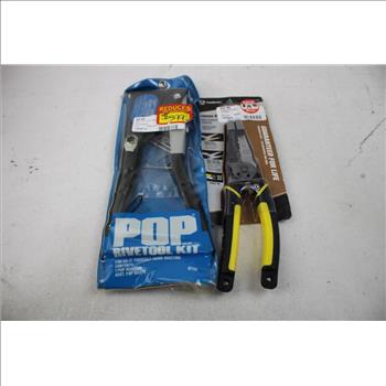 Wire Strippers, Rivet Tool, Cable Tie Tension Tools, 5 Pieces