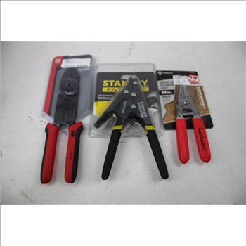 Wire Strippers, Rivet Tool, Cable Tie Tension Tools, 5 Pieces