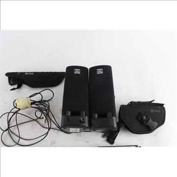 Wired JBL Speakers, Lock Pistol Case, And More, 5+ Pieces