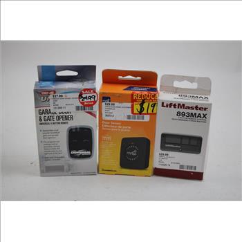 Wireless Connectivity System, Door Sensor, Smart Garage Hub, Garage Openers, 5 Pieces