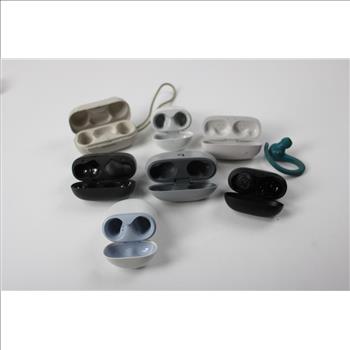 Wireless Earbud Empty Cases, And Singular Wireless Earbuds, No Pairs, 19 Pieces