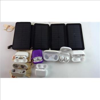 Wireless Earbuds And Portable Charger, 5+ Pieces