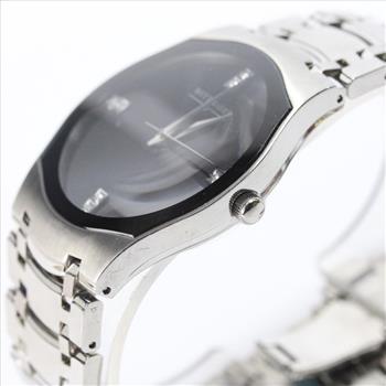 Wittnauer Diamond Dial Stainless Steel Dress Watch