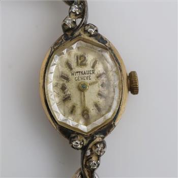 Wittnauer Geneve 10kt RGP Diamond Watch