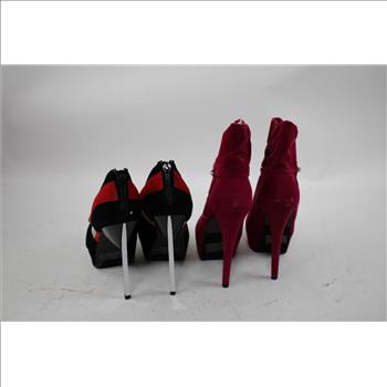 Women's Heels Bulk Lot, Size 6, 10M, & More 6 Pieces