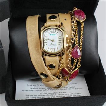 Women's La Mer Collections Wrap Watch With Costume Stones