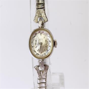 Women's Lucien Piccard Vintage 14kt White Gold Watch