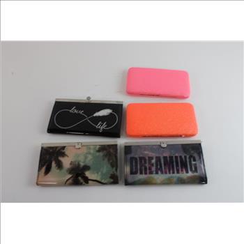 Women's Plastic Wallets, 5 Pieces