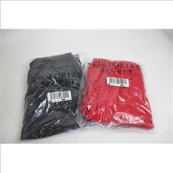Women's Victoria Secret's M Red, Grey Sweats And Purple Glitter Flare Pants, 3 Pieces
