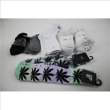 Wonder Nation White T-Shirts Size 10-12, Cookies Beanies, Socks, 11 Pieces