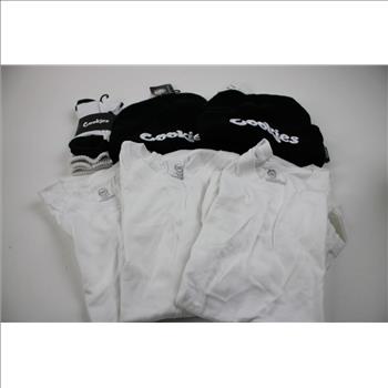 Wonder Nation White T-Shirts Size 10-12, Cookies Beanies, Socks, 11 Pieces