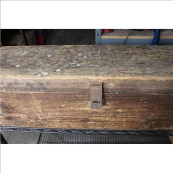 Wood Box Tool With Mixed Tool Lot