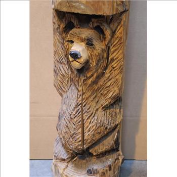 Wooden Bear Carving