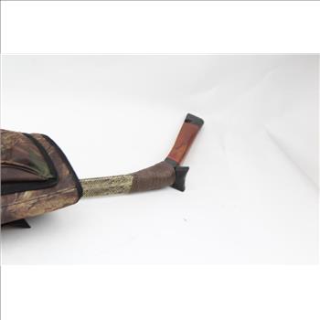 Wooden Bow With Quiver And Cabela's Arrows, 13 Pieces