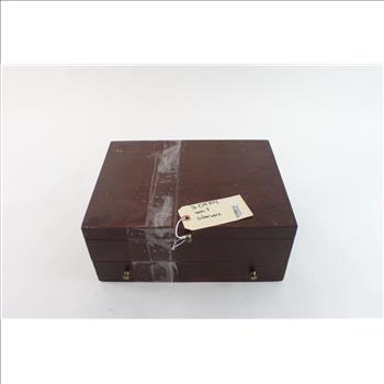 Wooden Box With Reed & Barton Flatware, 25+ Pieces