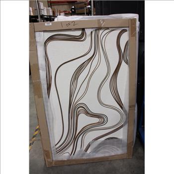 Wooden Canvas Artwork, 2 Pieces