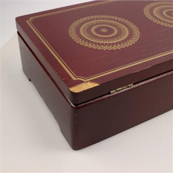 Wooden Felt Lined Jewelry Box