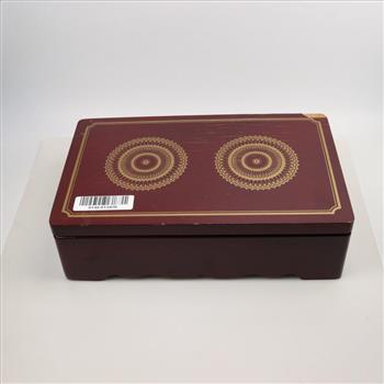 Wooden Felt Lined Jewelry Box