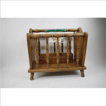 Wooden Magazine Rack