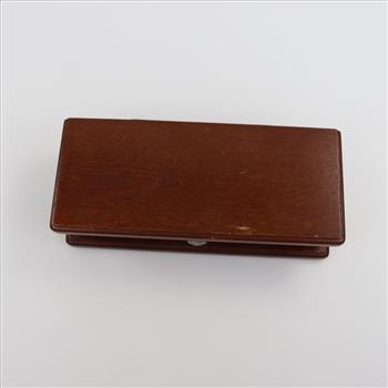 Wooden Mirrored Lid Jewelry Box