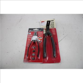 Woods, Channel Lock, Lisle, Tool Bench, Powerbuilt Pliers, 5 Pieces