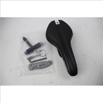 Workforce Tool Box, Retrospec Bicycle Seat, And Kershaw Folding Knife