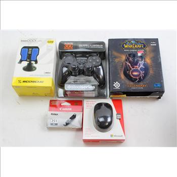 World Of WarCraft MMO Gaming Mouse, Steelseries 3GC PC Controller, & More; 5 Pieces