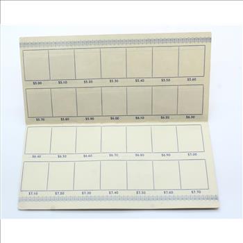 World War II 10 Cent Defense Stamp Book - Partially Filled