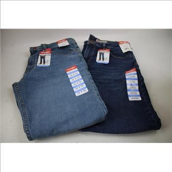Wrangler 32x30 Jeans, Airwalk 9.5 Sneakers, No-Show Socks, Size 6-12, 12-14, 5 Pieces