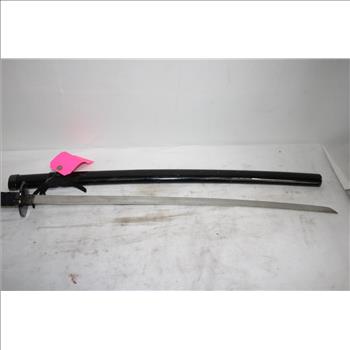 Wrapped Handle Black Sword