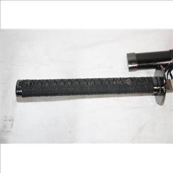 Wrapped Handle Black Sword