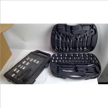 Wrench & Socket Set Lot, 2 Pieces