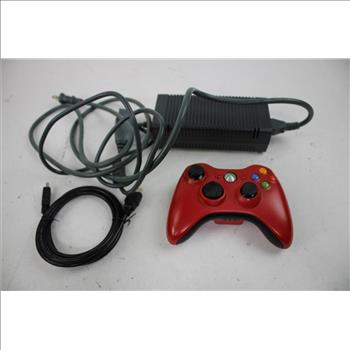 Xbox 360 Console, Red Controller With Fifa Soccer 10, Skate, NBA2k9, And More