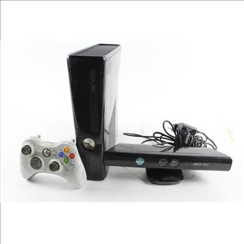 Xbox 360 S Console With Kinect And Controller.