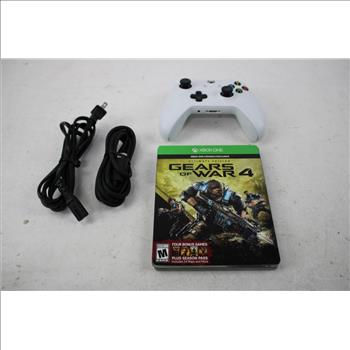Xbox One S With Controller, And Gears Of War 4 Game