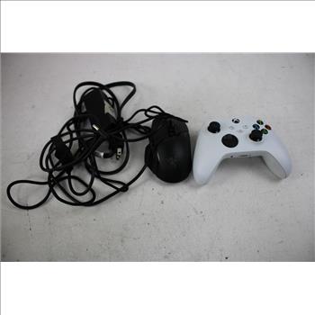 Xbox Wireless Controller, Razer PC Mouse, HP Laptop Charger, Laptop Case, 4 Pieces