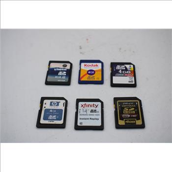 Xfinity And More SDHC Card Bulk Lot, 6 Pieces