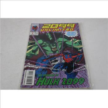 X-Men and Hulk 2099 Comic Books