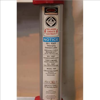 Xtend And Climb 10.5ft Telescoping Extension Ladder