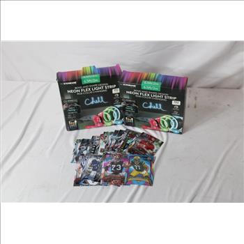 Xtreme Lit Neon Flex Light Strip & NFL Trading Cards