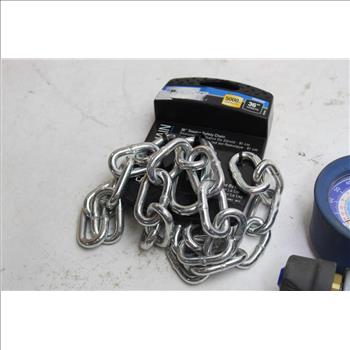 Yellow Jacket Brute II 4-valve Manifold And Reese Safety Chain