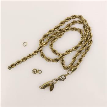 Yellow Rope Chain Fashion Necklace